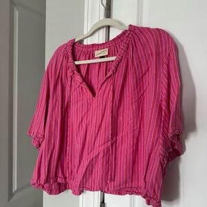 Universal Thread Pink Striped Blouse